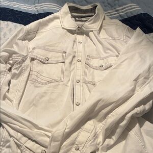 BKE Cream Button Down Shirt